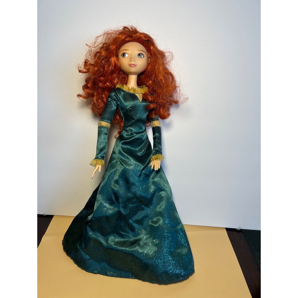 Rare HTF Vintage Disney Brave Princess Merida Talking 17" Doll Red Curly Hair